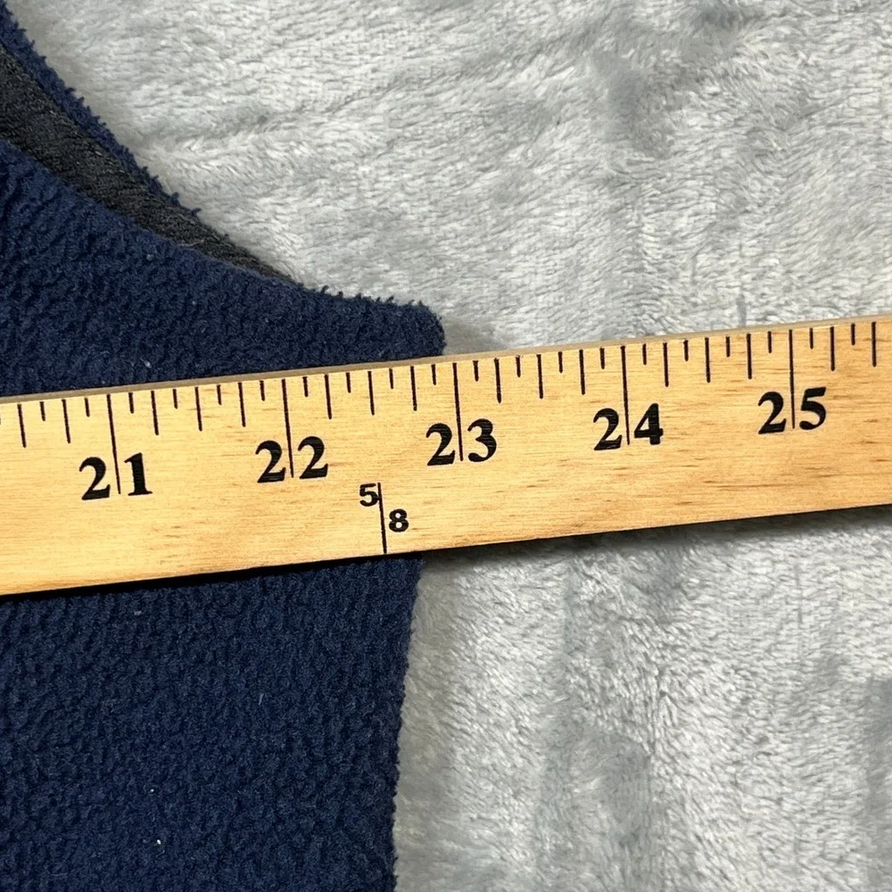 Port Authority Fleece Vest Mens Navy Blue Alpenrose‎ Dairy Logo Full Zip M